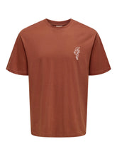 Load image into Gallery viewer, Rust Cotton T-Shirt - Fred | Only &amp; Sons