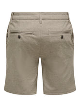 Load image into Gallery viewer, Tan Viscose Stretch Shorts - Fallen Rock Mark | Only &amp; Sons