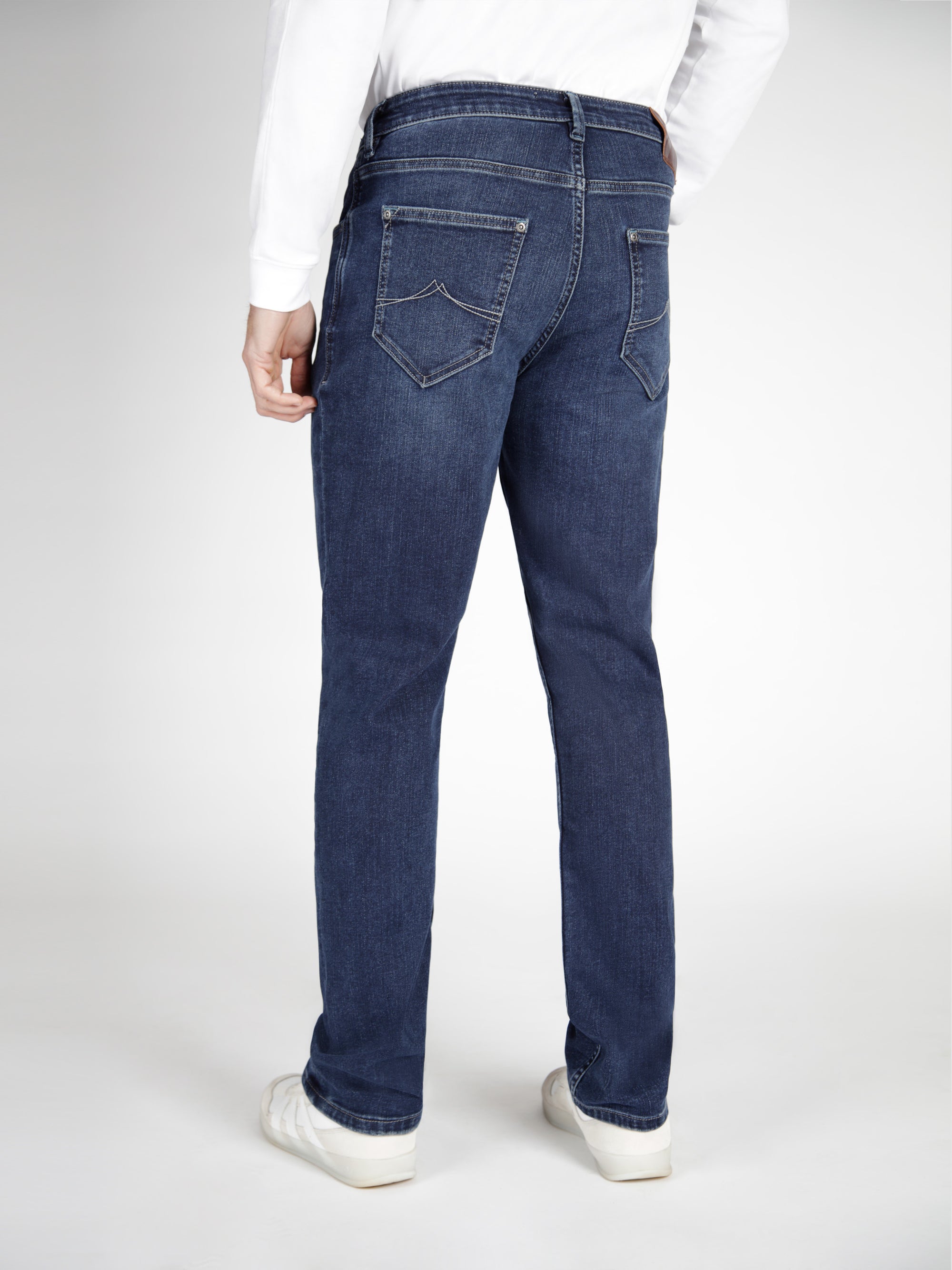 Mid Blue Stretch Jeans - Mirage 1984 | Mish Mash