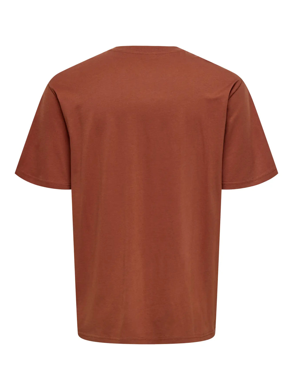 Rust Cotton T-Shirt - Fred | Only & Sons