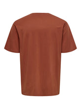 Load image into Gallery viewer, Rust Cotton T-Shirt - Fred | Only &amp; Sons
