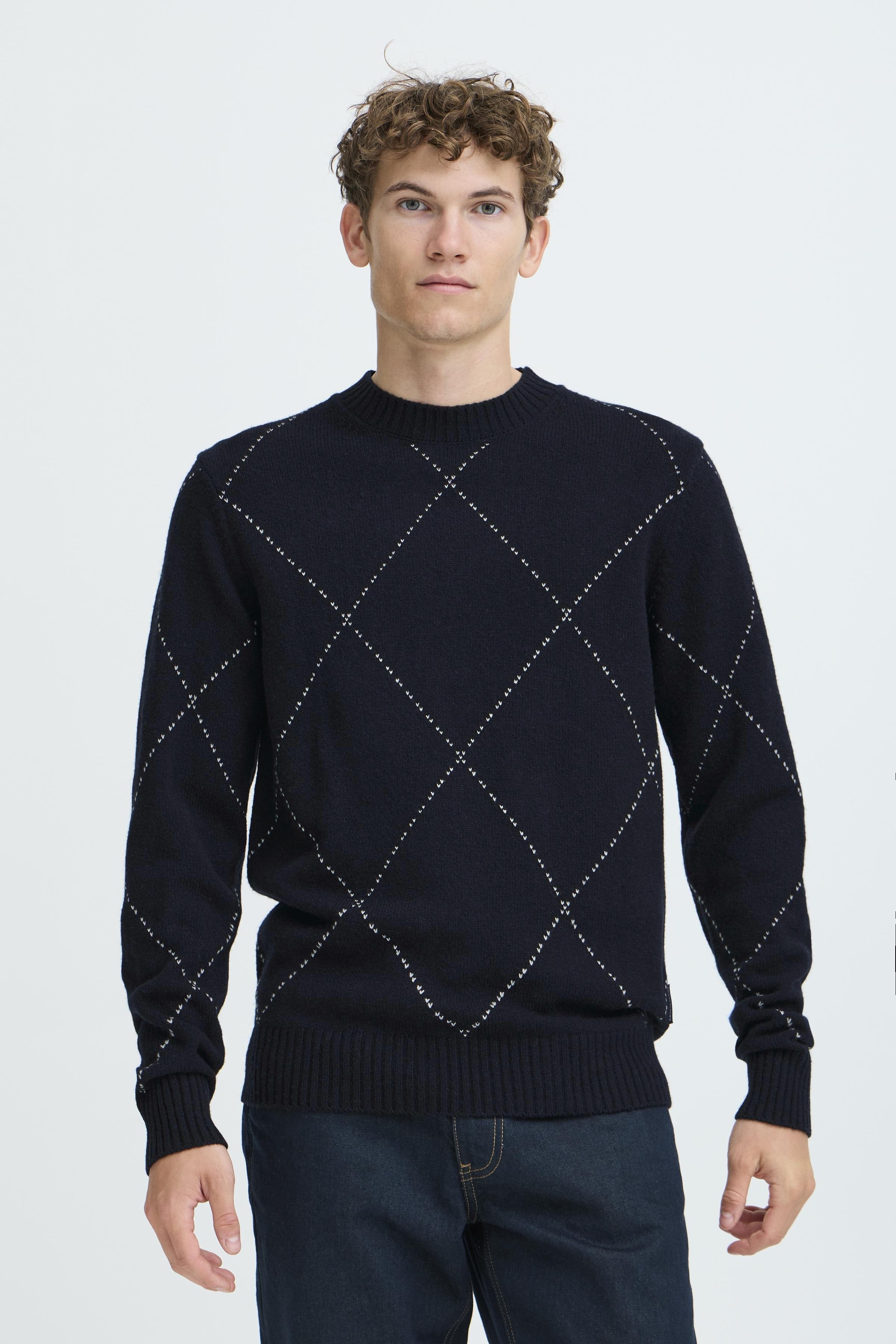 Dark Navy Lambswool Knit - Funck | Casual Friday