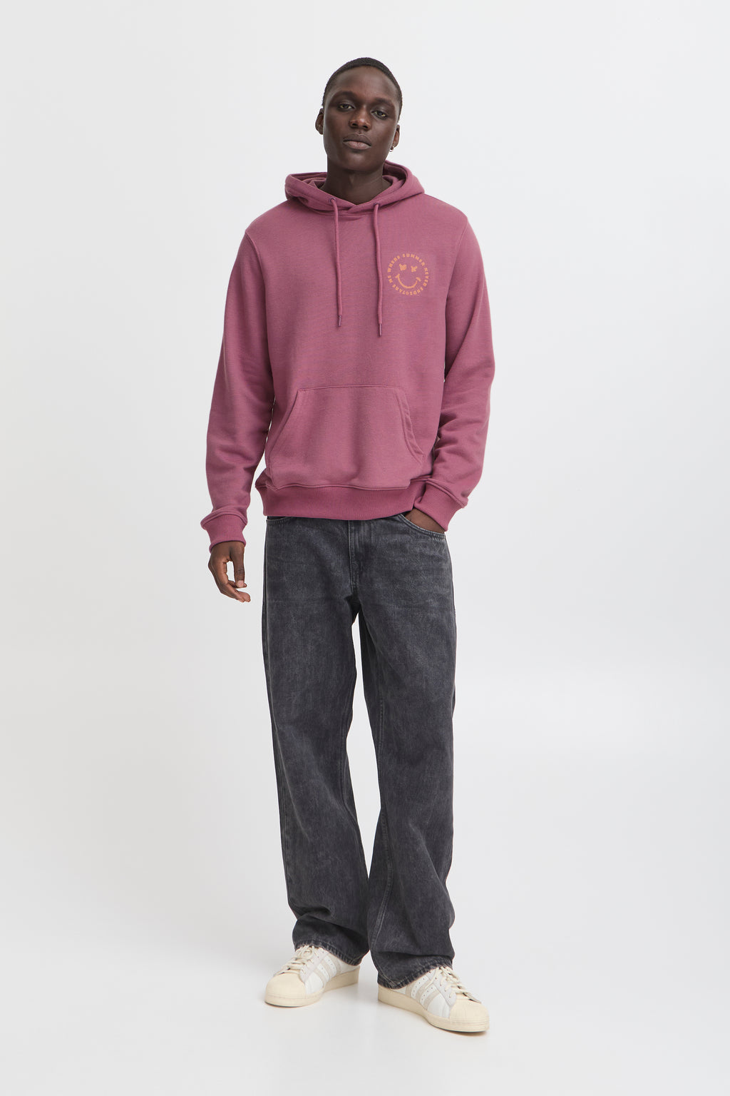 Deep Rose Summer Cotton Hoodie - Jon | Blend