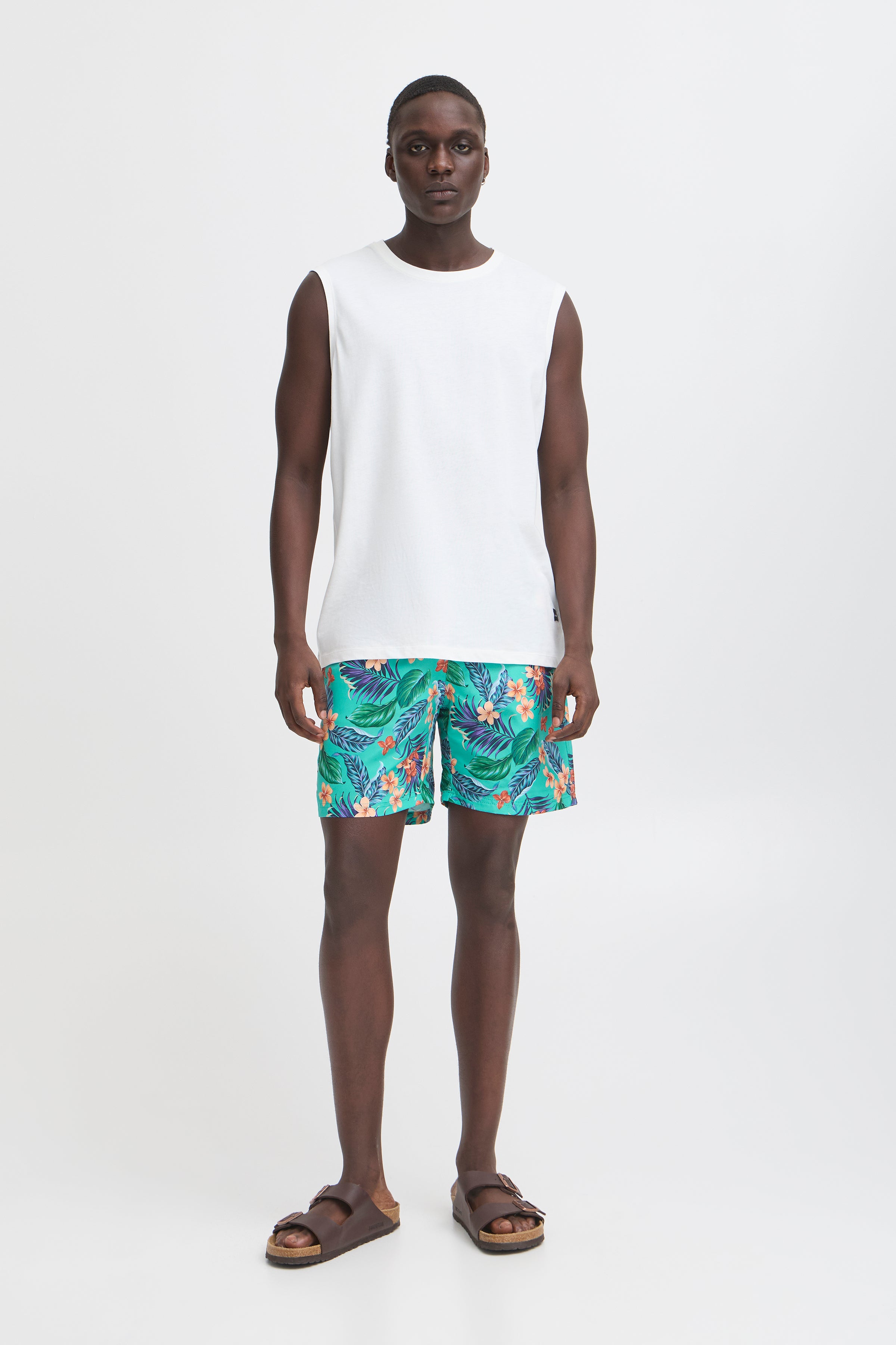 Floral Teal Swimming Shorts - Rogue | Blend