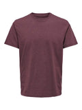 Red Cotton T-Shirt - Port Royal | Only & Sons