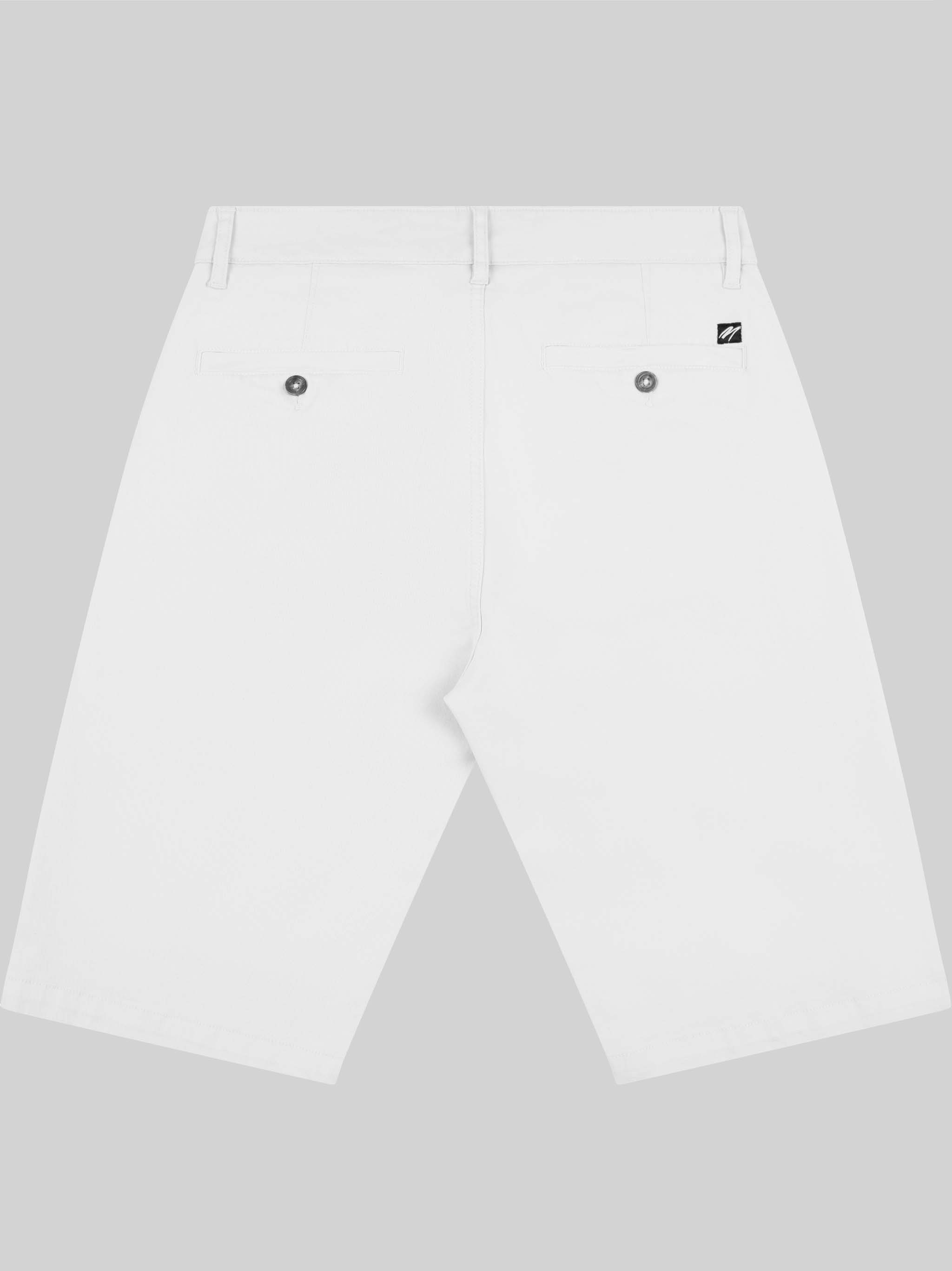 White Cotton Shorts - Weymouth | Mish Mash
