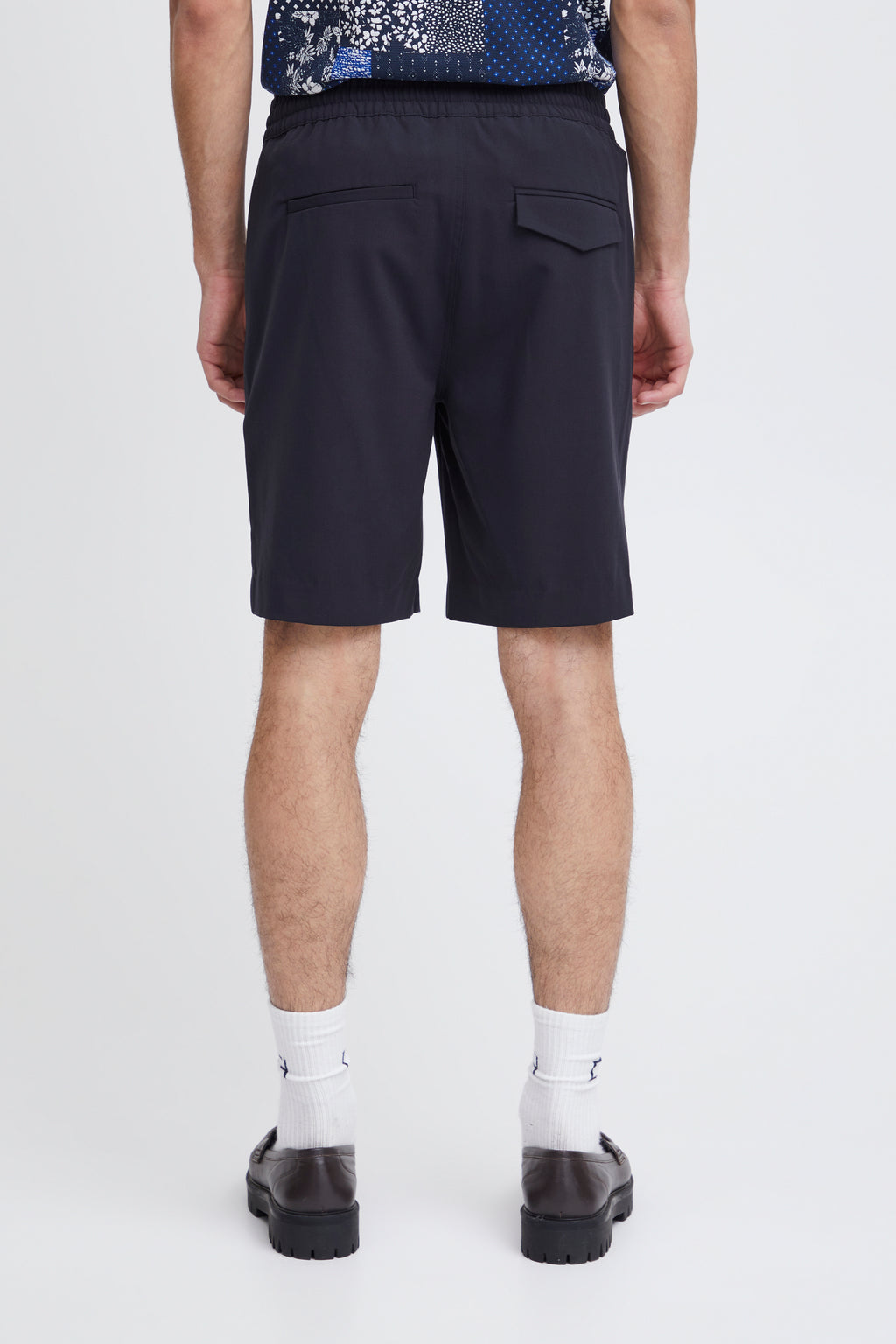 Navy Stretch Shorts - Samos | Casual Friday
