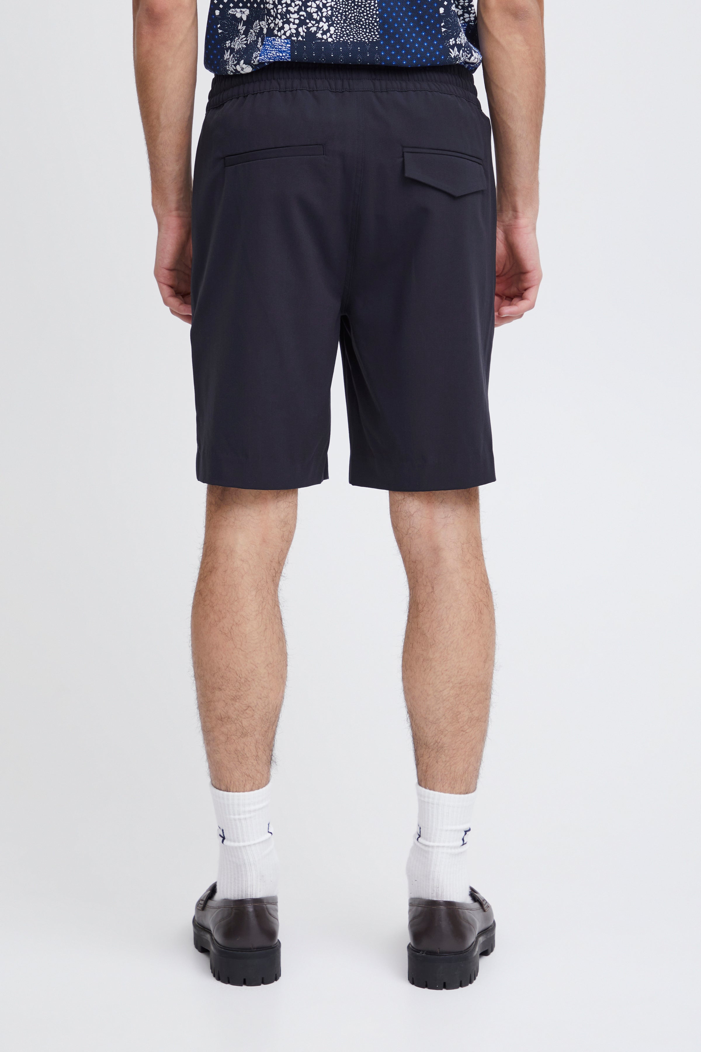 Navy Stretch Shorts - Samos | Casual Friday