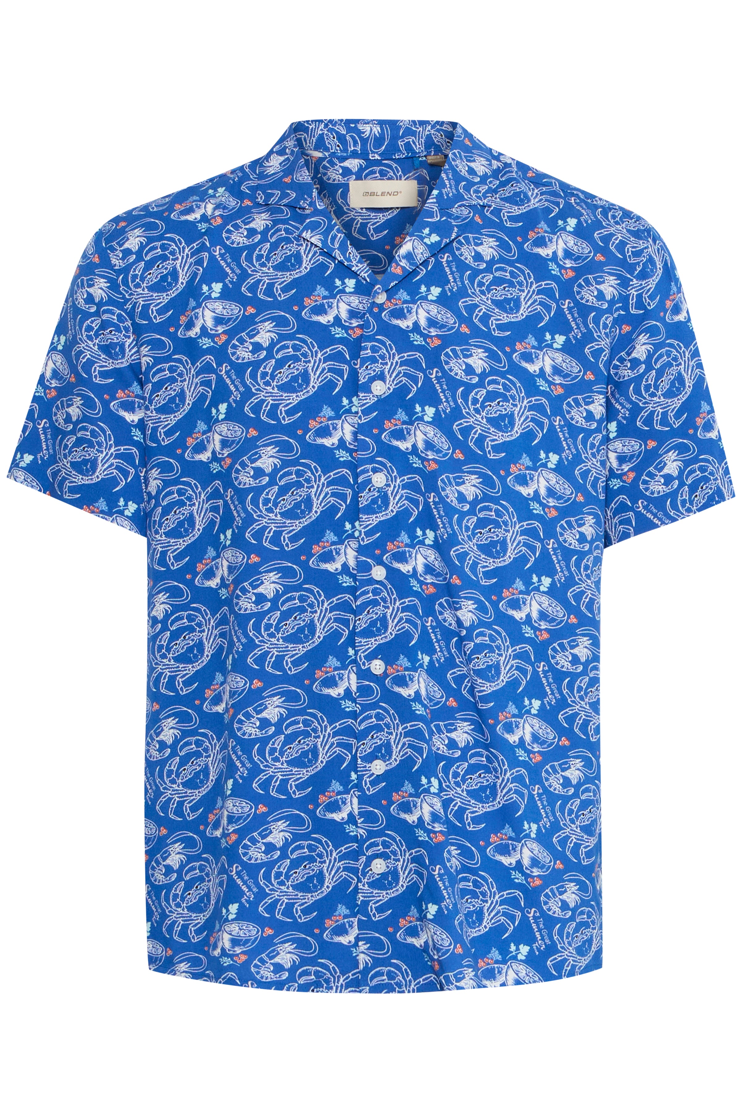 Summer Tour Blue Viscose Shirt - Ascot | Blend