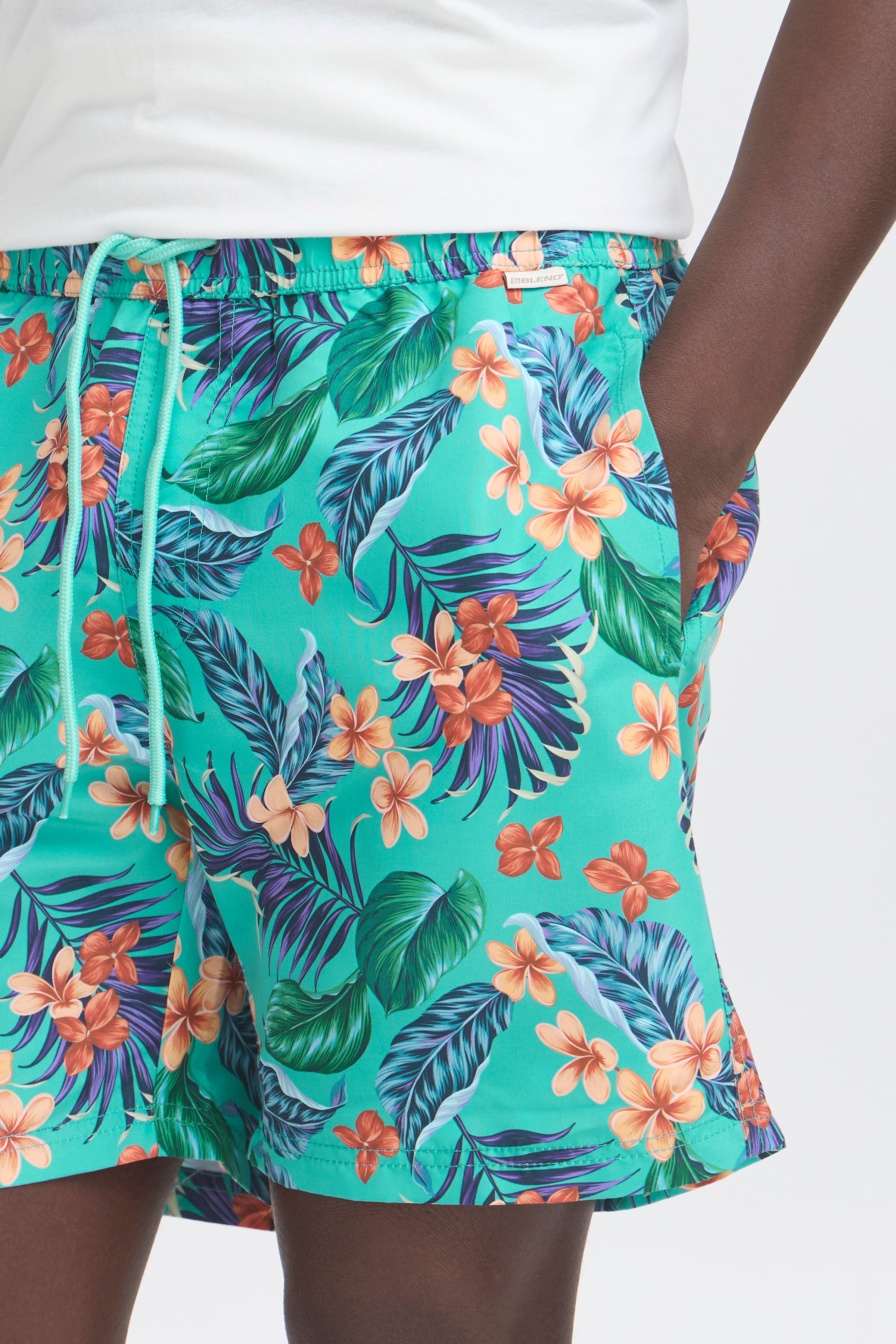 Floral Teal Swimming Shorts - Rogue | Blend