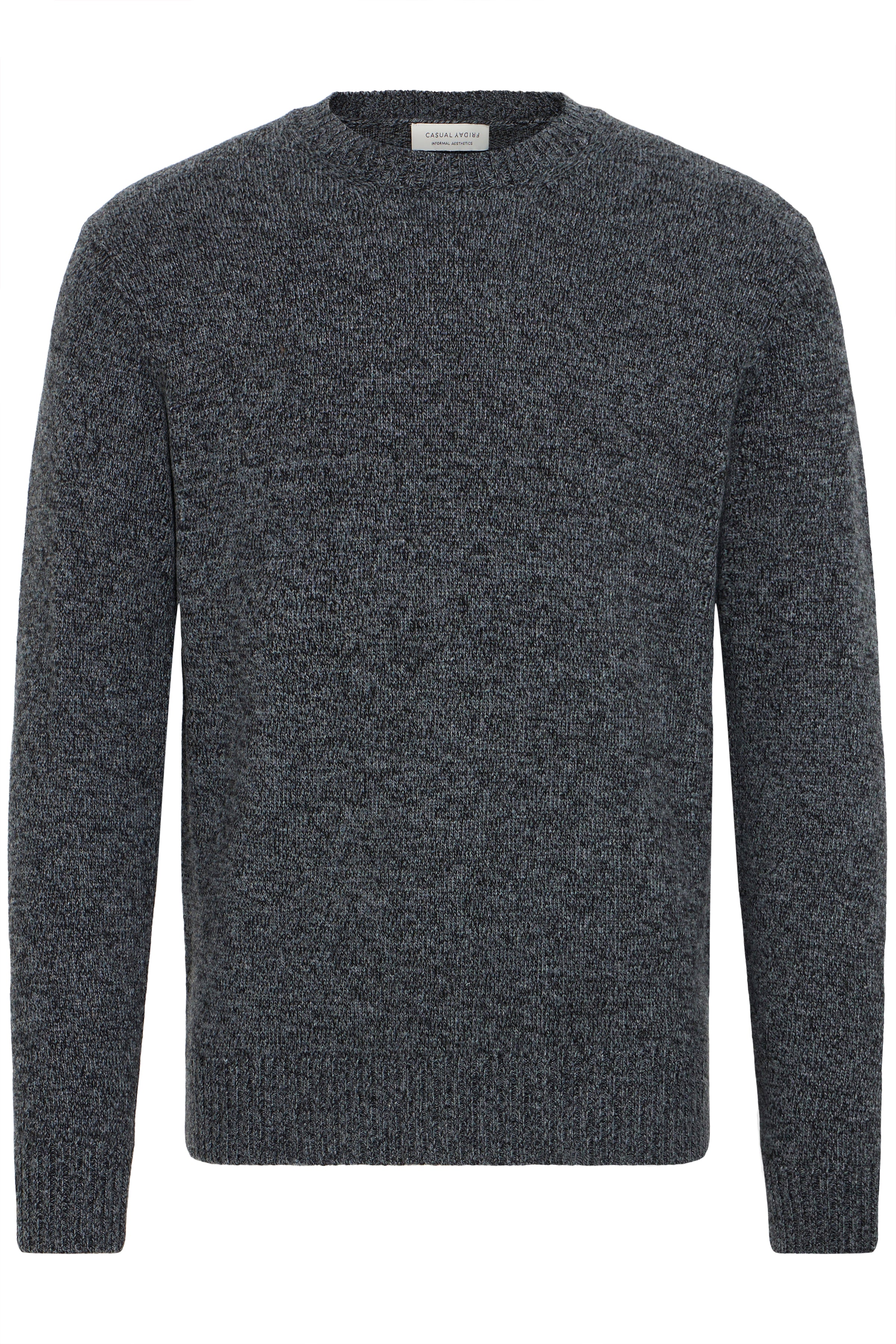 Grey Melange Knit - Fante | Casual Friday