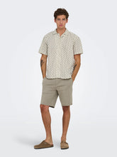 Load image into Gallery viewer, Tan Viscose Stretch Shorts - Fallen Rock Mark | Only &amp; Sons