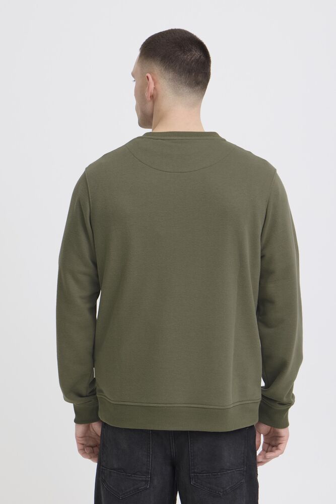 Dusty Olive Graphic Crew Sweater - Konsta | Blend