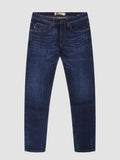 Tapered Fit Low Stretch Spirit Dark Denim Jean | Mish Mash