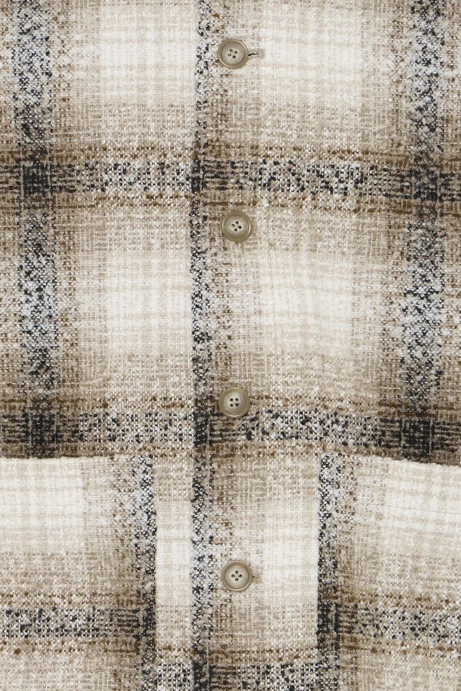 Giant Tan & Black Check Coat - Cesar | Casual Friday