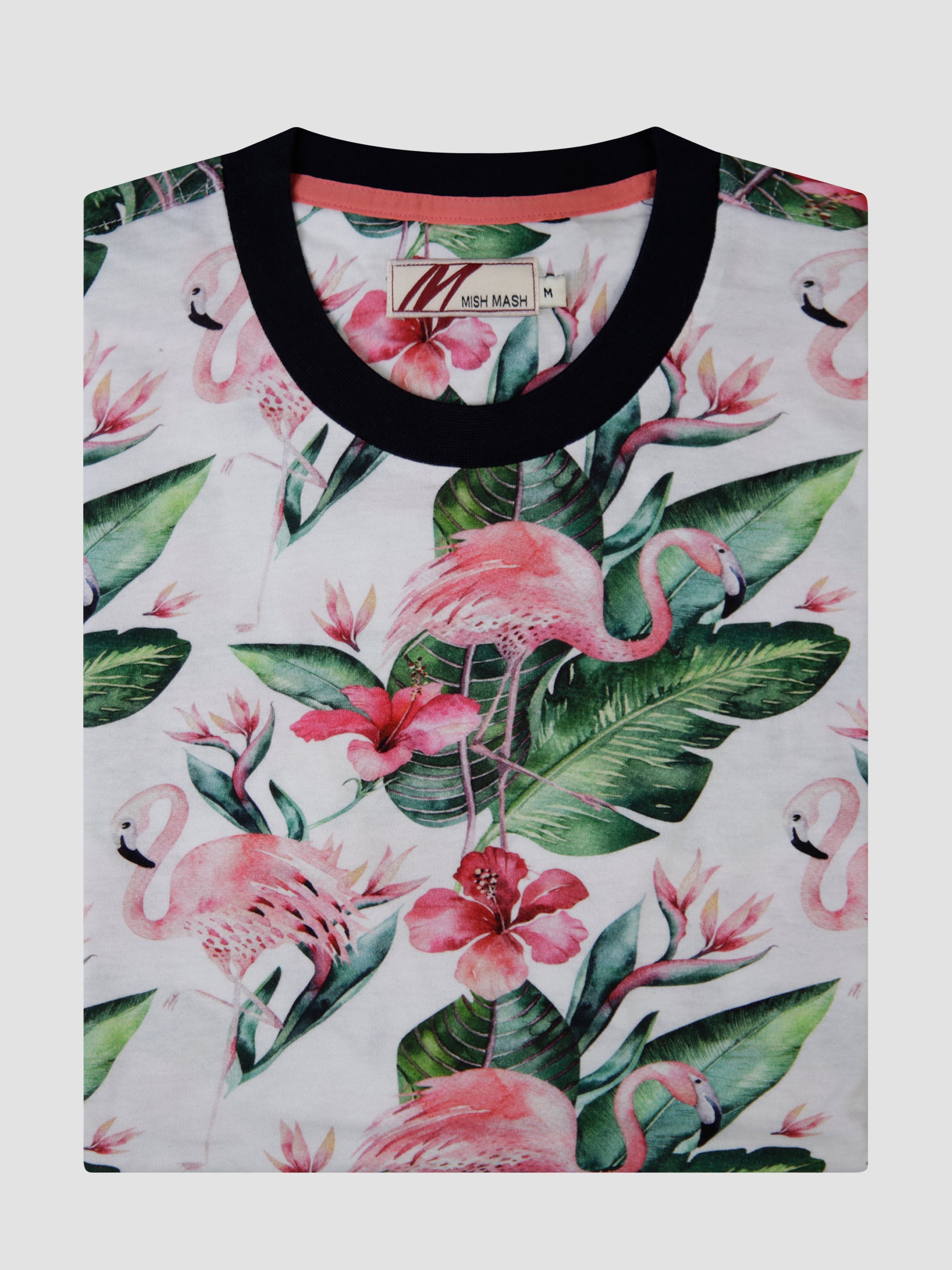 Flamingo & Floral T-Shirt - Tramanto | Mish Mash
