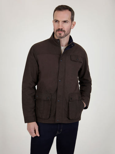 Brown Waxed Jacket - Utilis | Mish Mash