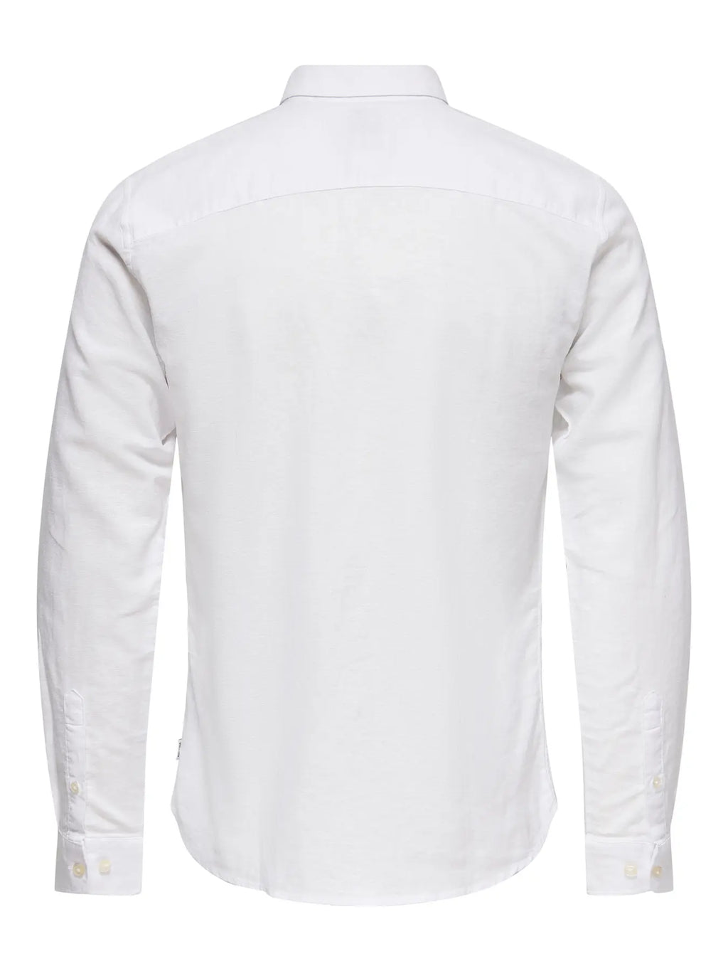 White Linen & Cotton Shirt Caiden | Only & Sons