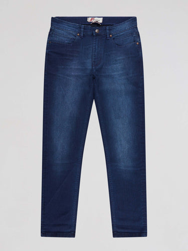 Blue Black Stretch Jeans - Bradley | Mish Mash
