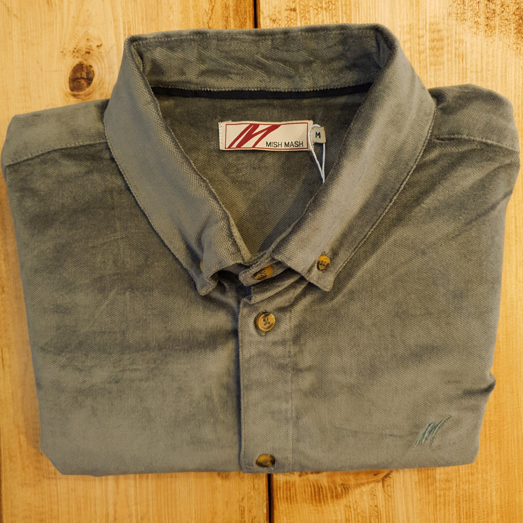 Khaki Moleskin Shirt - Scale | Mish Mash