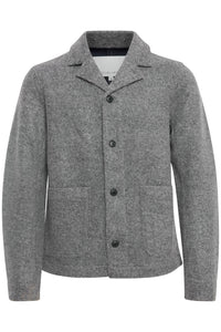 Mens Grey Wool Blazer Jacket | Blend