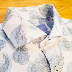 Feather Patterned Short Sleeved Shirt - Morriz | Tresanti
