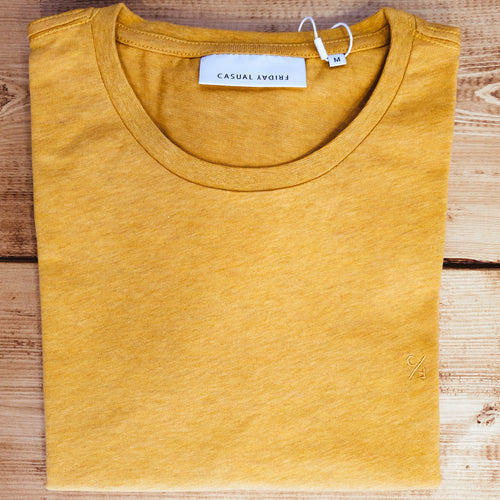 Mens Yellow Melange T-shirt - Thor Casual Friday