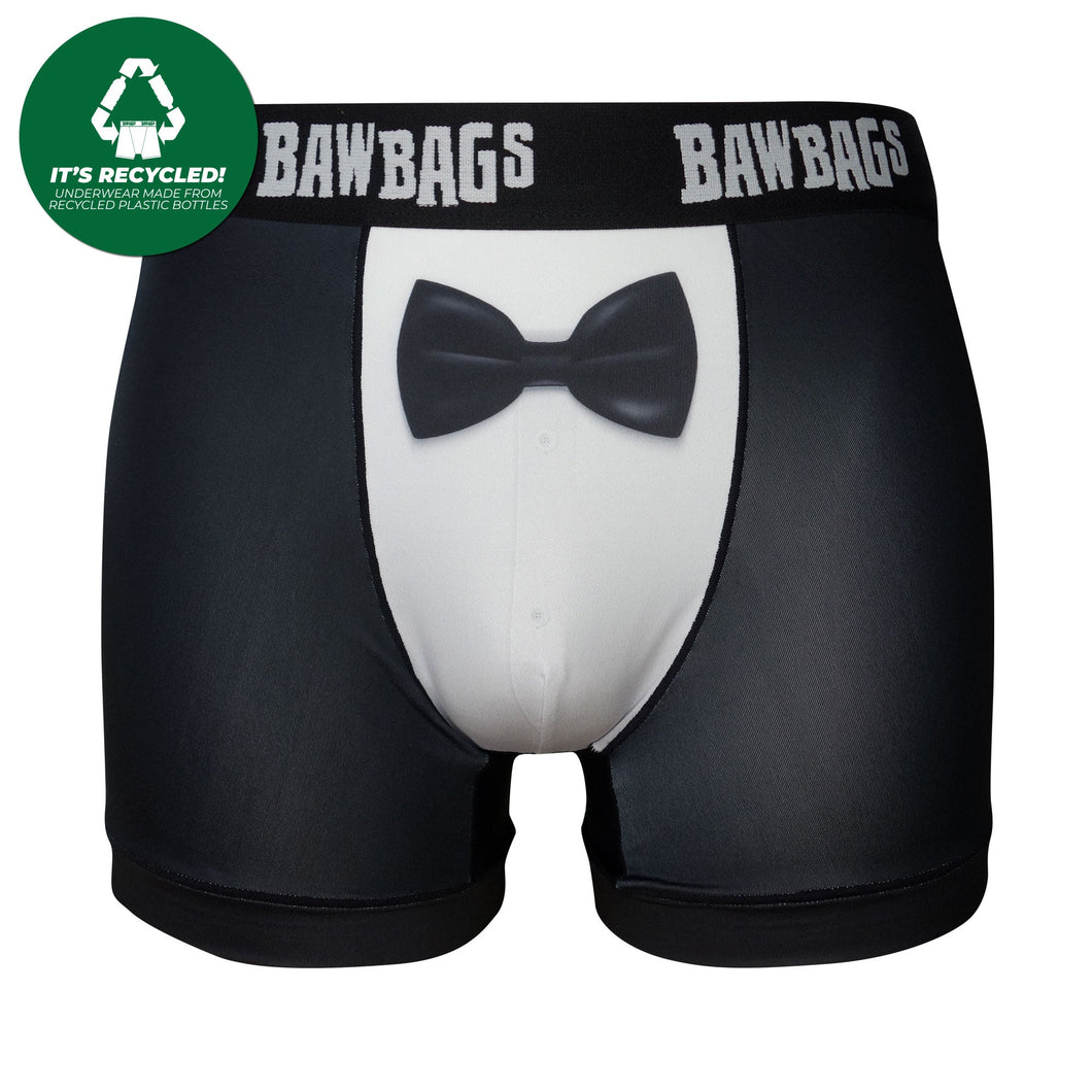 Cotton Stretch Boxers - Tuxedo | Bawbags