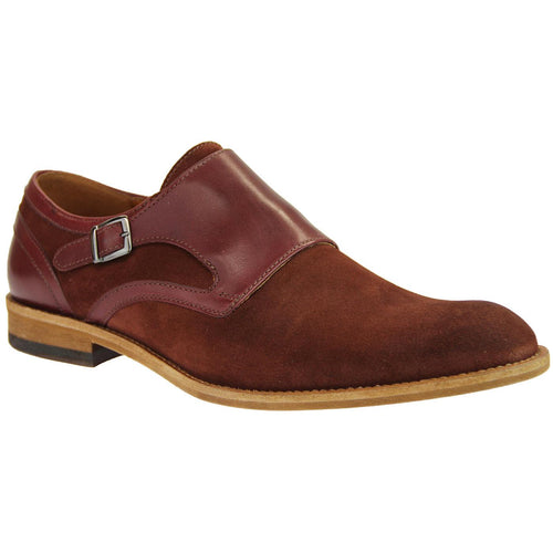 Brown Monk Strap Leather Shoes | Lacuzzo