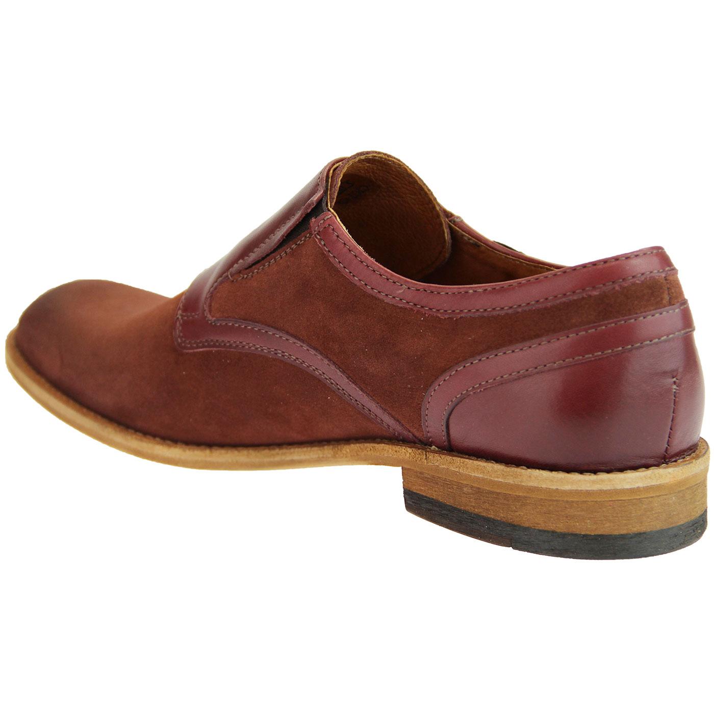 Brown Monk Strap Leather Shoes | Lacuzzo